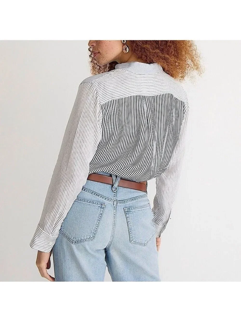 J. Crew Limited Edition Classic Fit Drapey Cupro Blouse